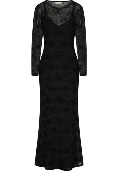 Black Moira fitted maxidress – New In | Kitty Darling