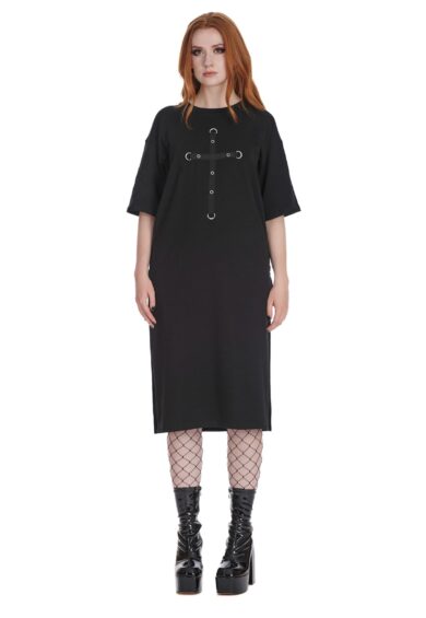 Black SPECTRAL NOIRE JERSEY DRESS – New In | Kitty Darling