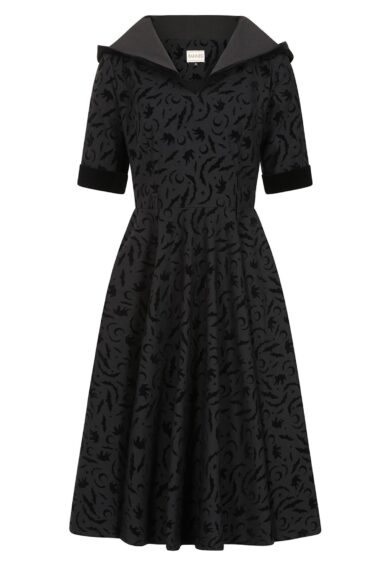 Black Tara Halloween night hooded dress – New In | Kitty Darling