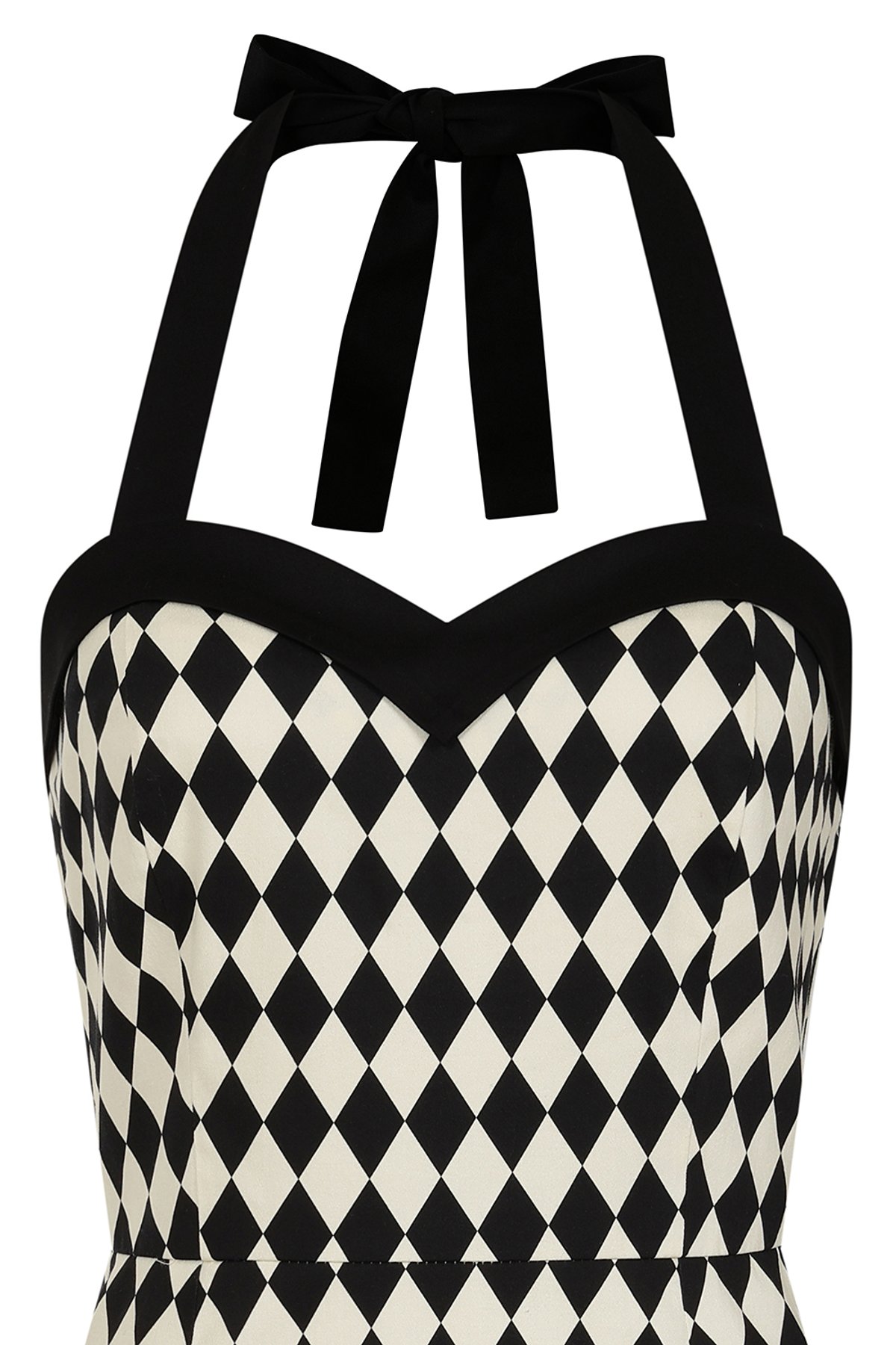 Black/White Rhona Harlequin Pencil dress 3 Black/White Rhona Harlequin Pencil dress - Image 3