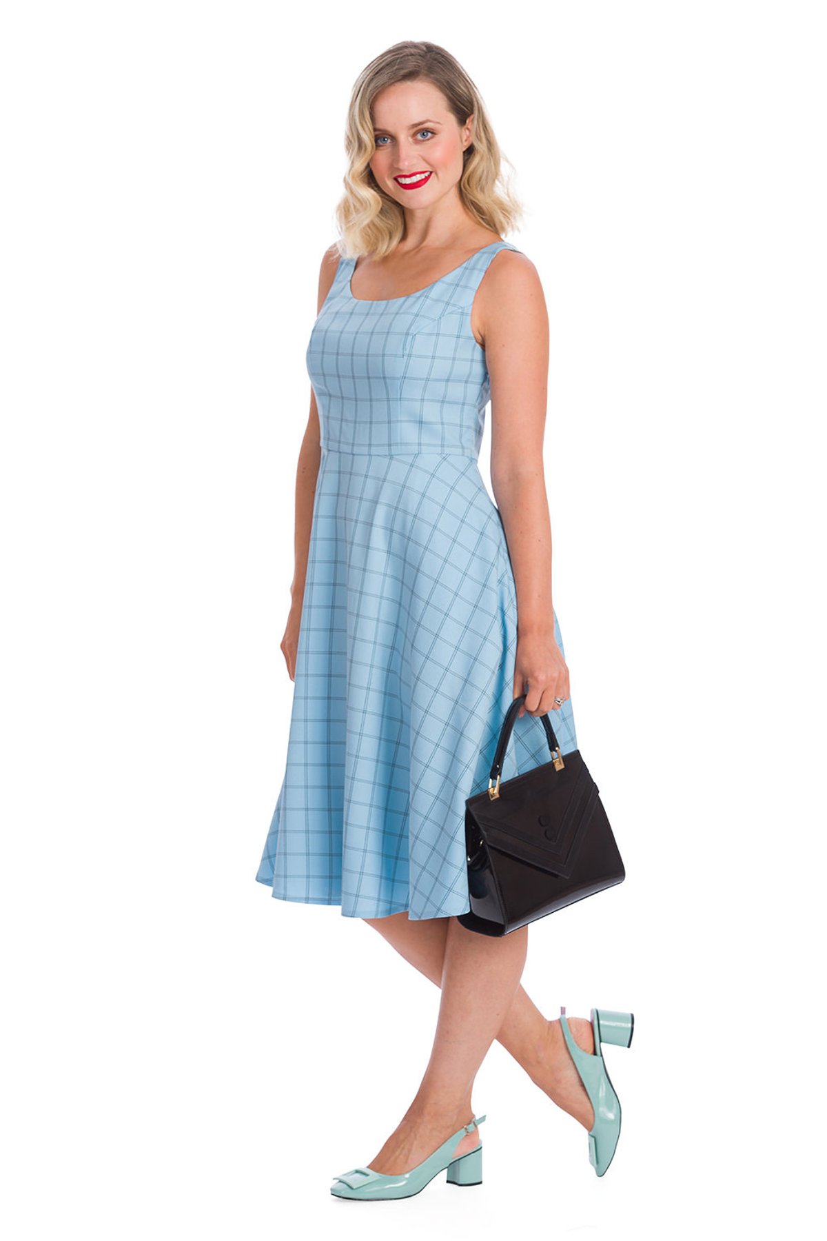 Blue LOVE STORY FIT AND FLARE DRESS 1 Blue LOVE STORY FIT AND FLARE DRESS