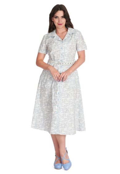 Blue MIEOW DRESS – New In | Kitty Darling