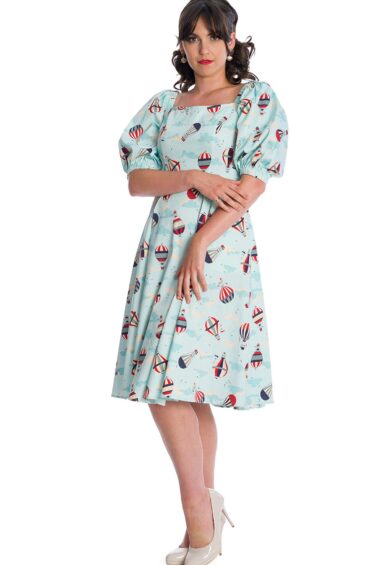Blue VINTAGE GLOBE DRESS – New In | Kitty Darling