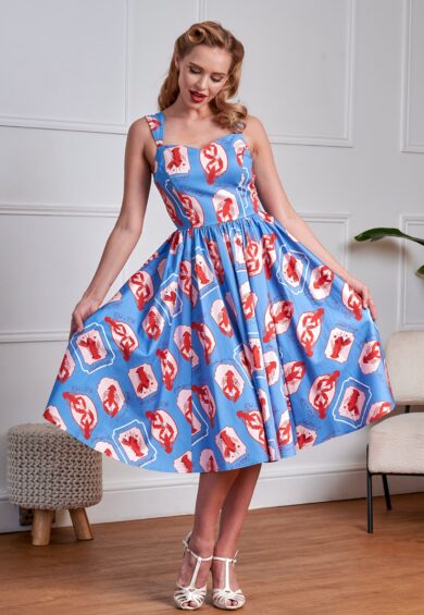 Blue Winnie Lobster Love Dress – Dress | Kitty Darling
