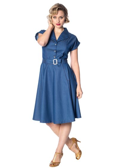 Chambray SEASIDE DINER 50S DRESS – New In | Kitty Darling