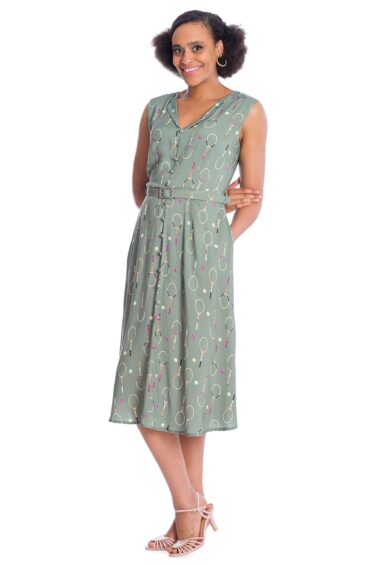 Green TENNIS LOVE DRESS – New In | Kitty Darling