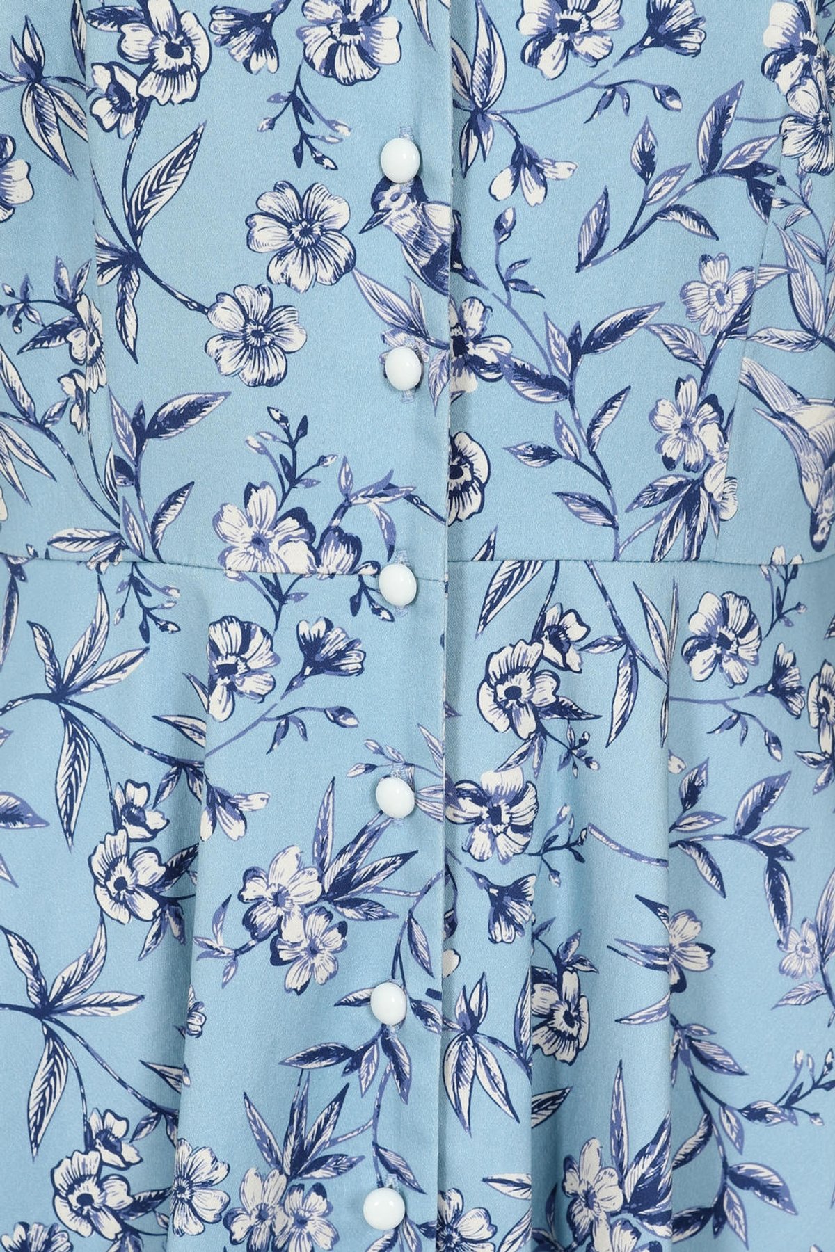 Light Blue Emilia toile swing dress 3 Light Blue Emilia toile swing dress - Image 3