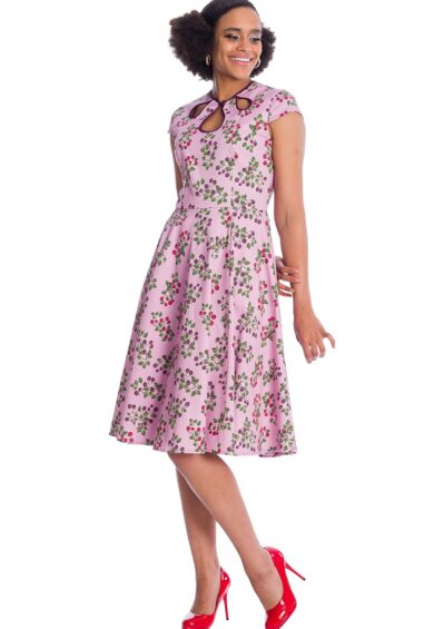 Lilac SUMMER BERRY FIT & FLARE DRESS – New In | Kitty Darling