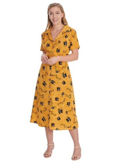 Mustard CALL ME DRESS – New In | Kitty Darling