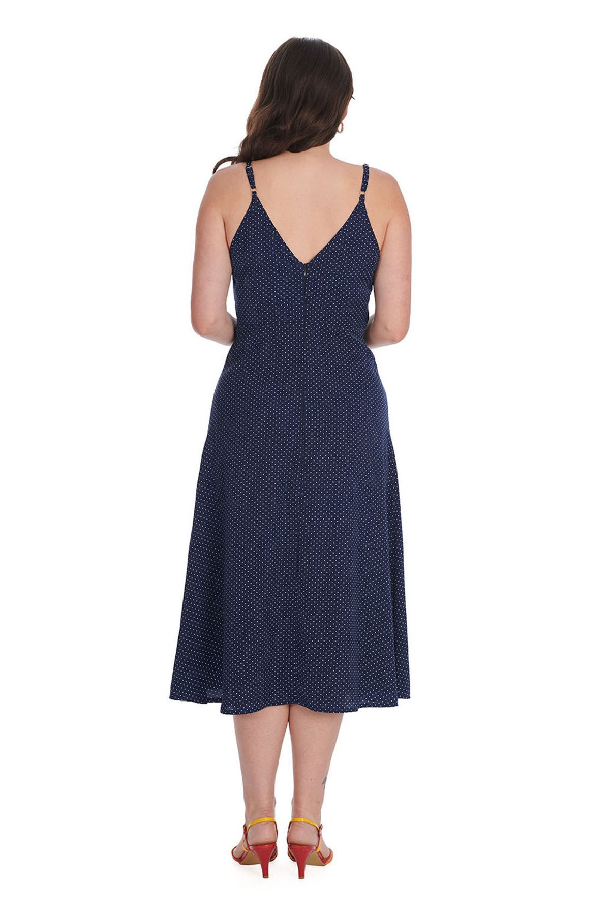 Navy GARDEN SPOT DRESS 3 Navy GARDEN SPOT DRESS - Image 3