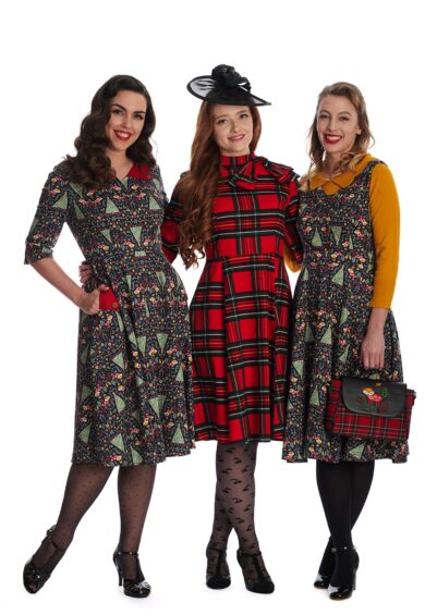 Navy HERITAGE SCANDI DRESS – New In | Kitty Darling