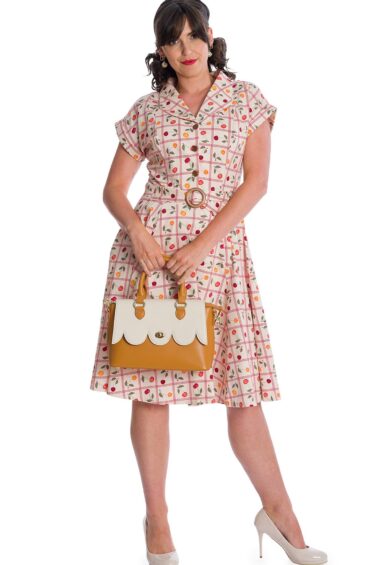 OffWhite COUNTRY CHERRY FIT & FLARE COLLAR DRESS – New In | Kitty Darling