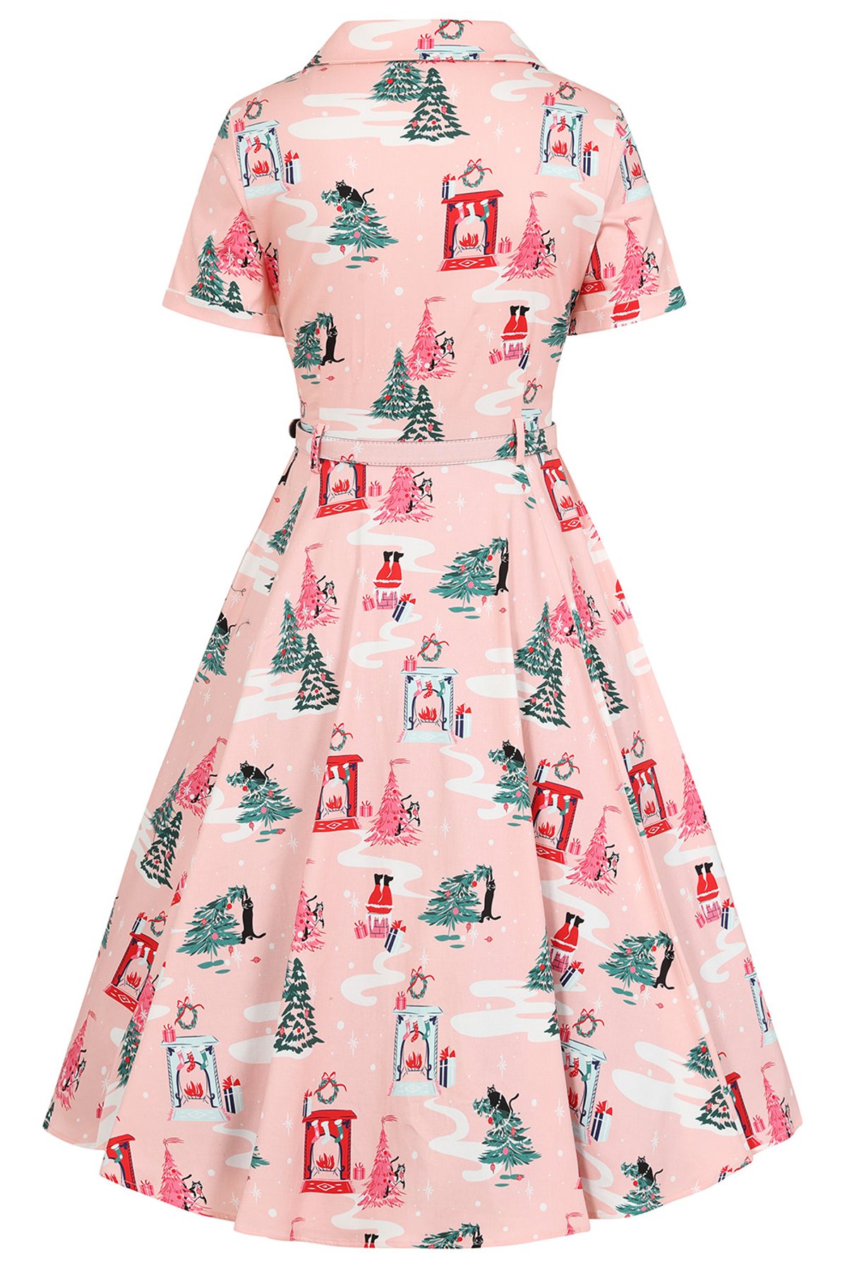 Pink Bella Puuurfect christmas swing dress 2 Pink Bella Puuurfect christmas swing dress - Image 2