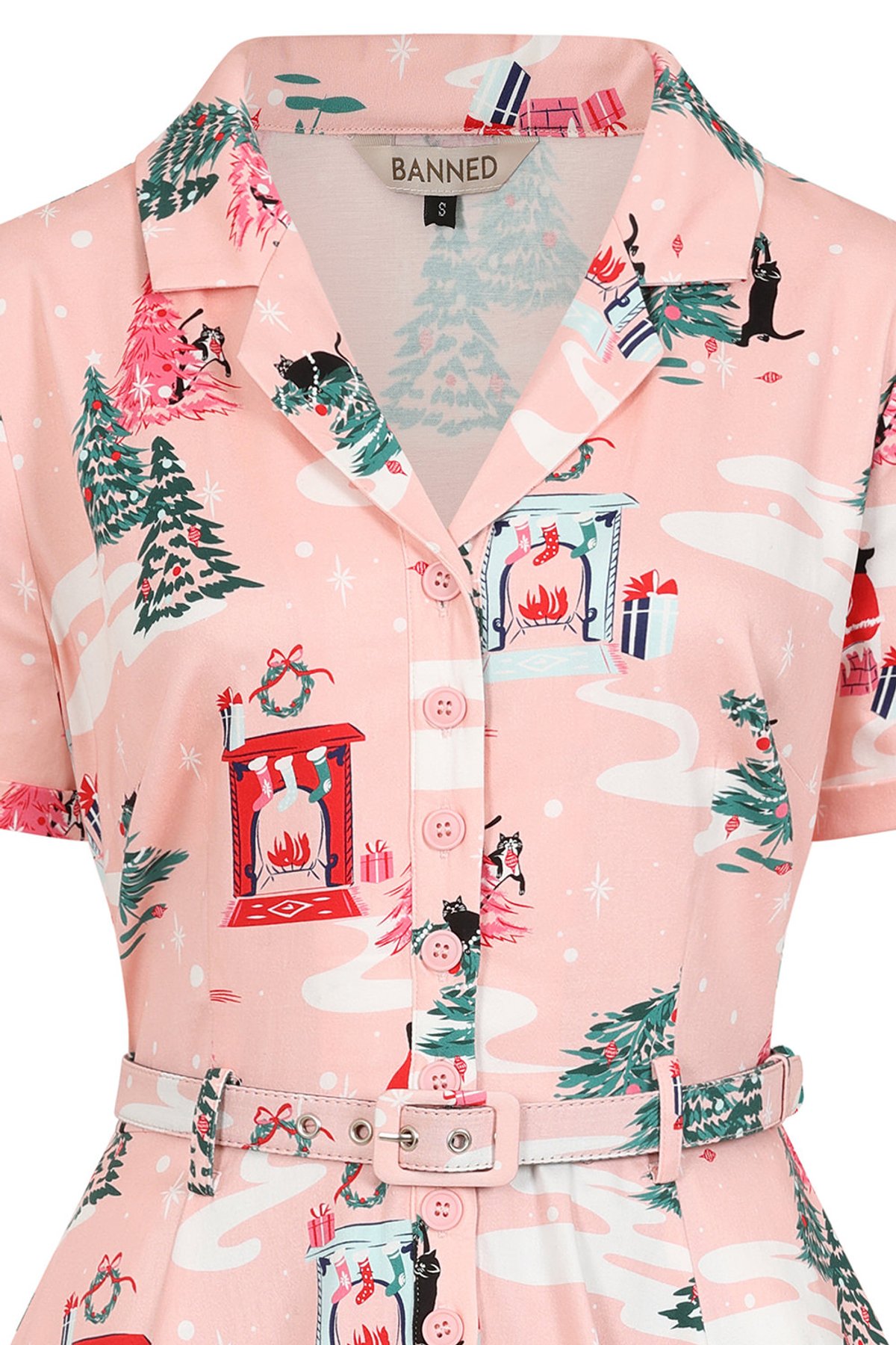 Pink Bella Puuurfect christmas swing dress 3 Pink Bella Puuurfect christmas swing dress - Image 3