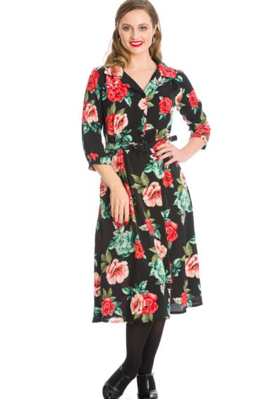 Red EVENING ROSE DRESS – Dress | Kitty Darling