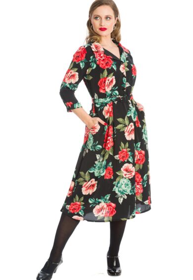 Red EVENING ROSE DRESS – Dress | Kitty Darling