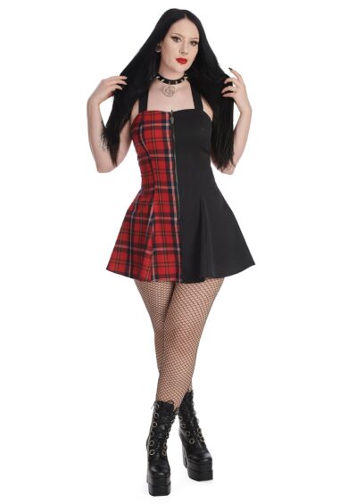 Red NESS HALF AND HALF DRESS – New In | Kitty Darling