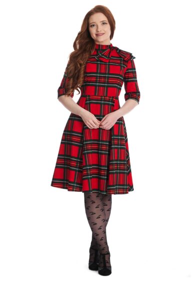 Red TIS THE SEASON TO PARTY SWING DRESS – New In | Kitty Darling