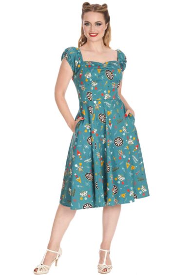 Teal KEEP EM FLYING SWING OFF SHOULDER DRESS – Dresses | Kitty Darling