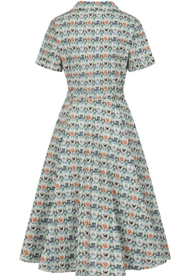 White BELLA PURRRFECT DRESS – New In | Kitty Darling