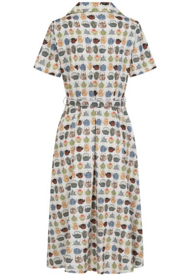 White KATE TEA TIME DRESS – Dresses | Kitty Darling