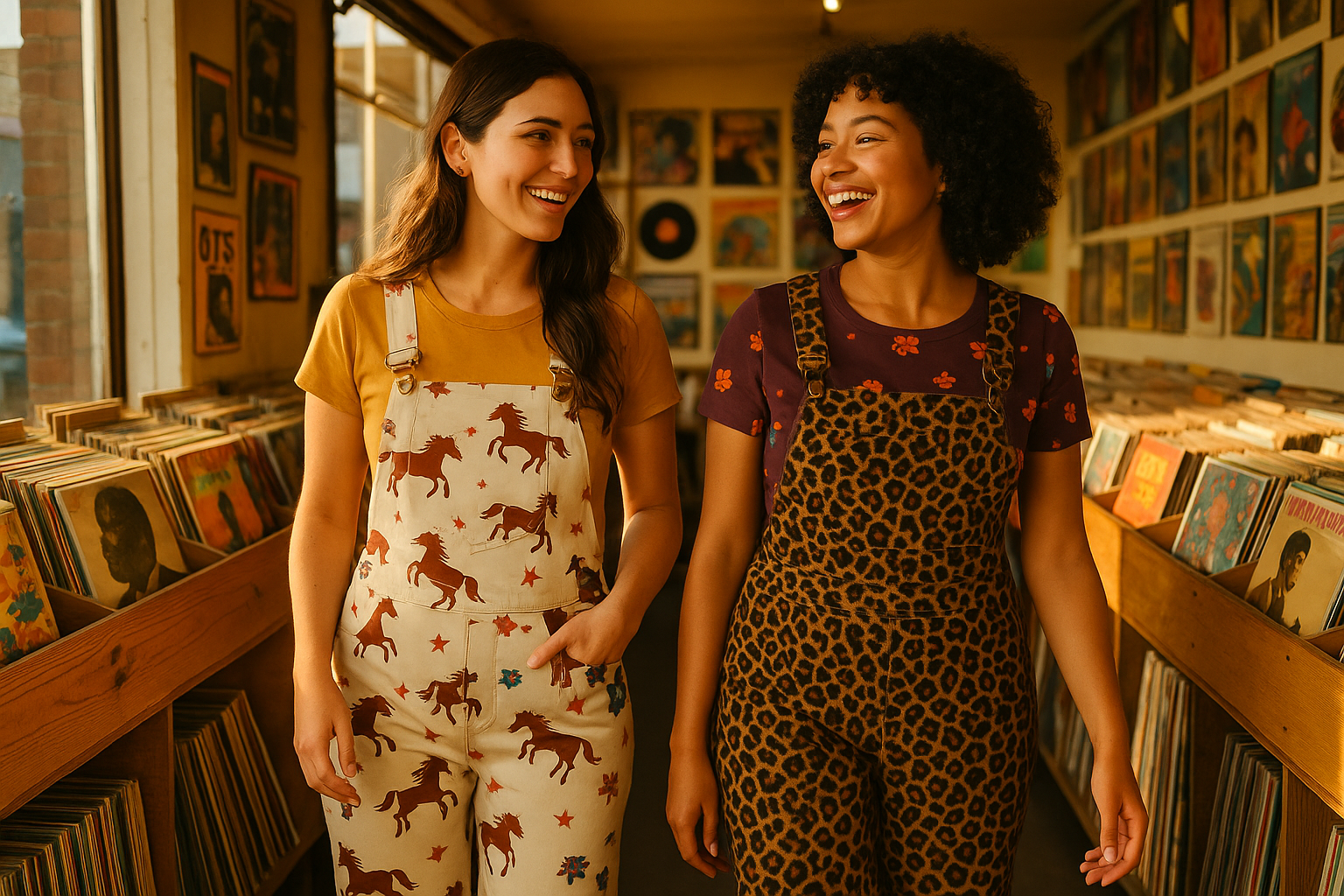 Dungarees Stretch Twill Dungarees: Retro Glamour, Effortless Attitude