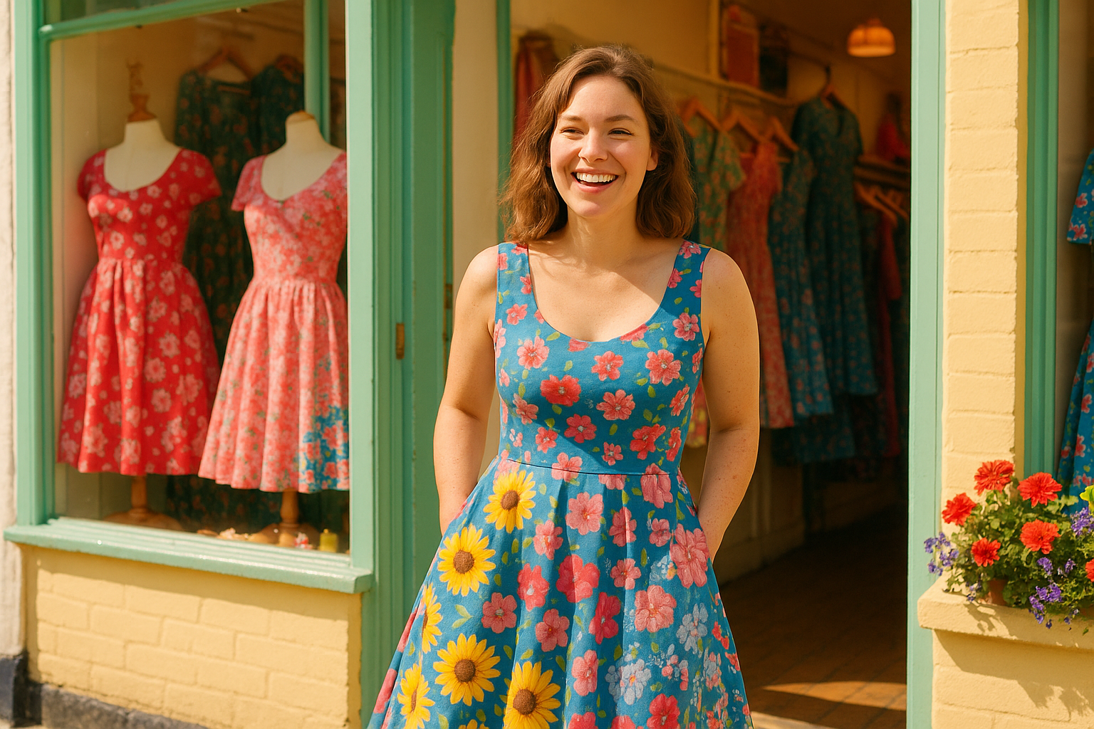 Floral Dresses With Pockets: Vintage Patterns, Modern Practicality lifestyle image
