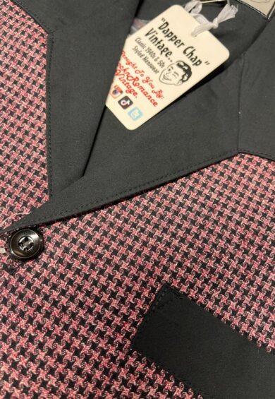 Mens Benson Banded Hem RocknRoll Shirt In Pink & Black 100% Cotton. 1950s Rockabilly Shirt – New In | Kitty Darling