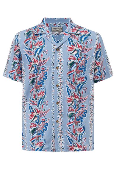 Mens Cooper Short Sleeved Casual Hawaiian Shirt In Polynesia Print.. 1950s Sport Shirt – Just Landed | Kitty Darling