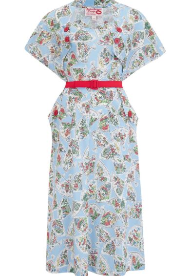 The Ayda 2pc Dress & Detachable Shrug Bolero Set In Pagoda Print – New In | Kitty Darling