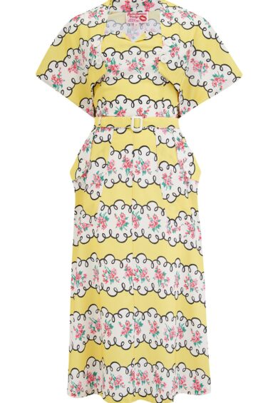 The Ayda 2pc Dress & Detachable Shrug Bolero Set In Daydream Print – New In | Kitty Darling