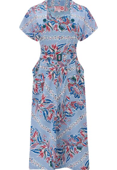 The Ayda 2pc Dress & Detachable Shrug Bolero Set In Polynesia Print – New In | Kitty Darling