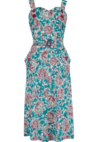 The Ayda 2pc Dress & Detachable Shrug Bolero Set In Summer Breeze – New In | Kitty Darling