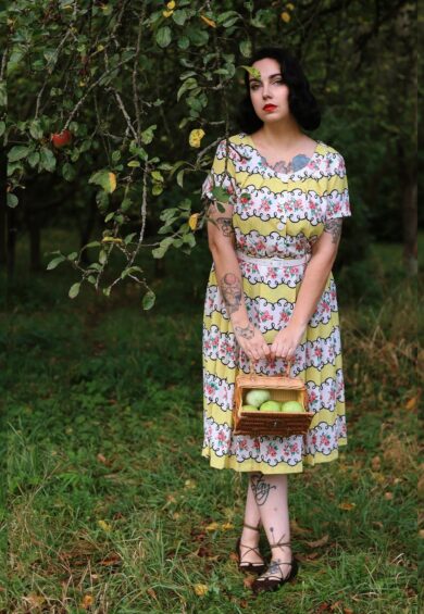 The Brigitte Dress in Daydream Print – New In | Kitty Darling