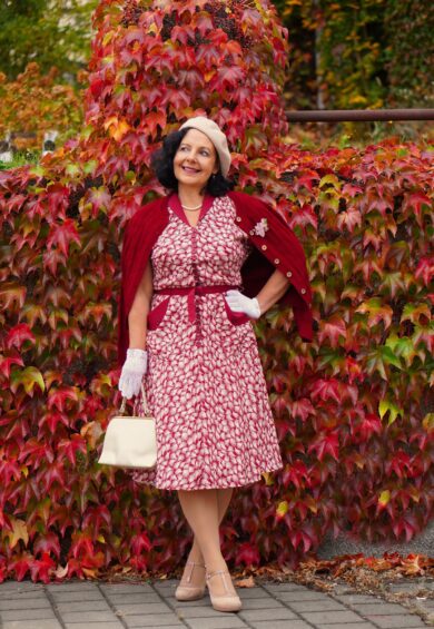 The Casey Dress in Wine Whisp Print – New In | Kitty Darling