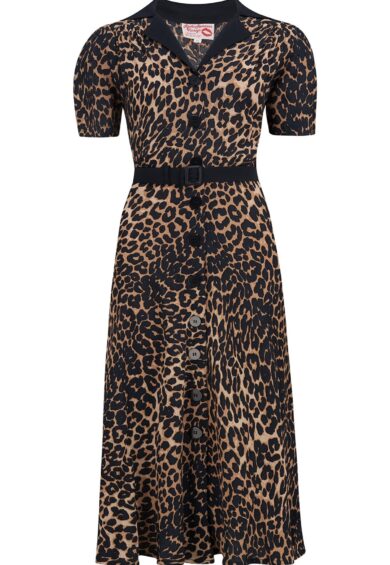 The Charlene Shirtwaister Dress in Leopard Print – New In | Kitty Darling
