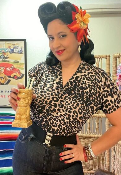 The Darla Short Sleeve Wrap Blouse in Leopard Print – New In | Kitty Darling