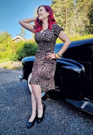 The Dita V Neck Sheath Dress in Leopard Print – New In | Kitty Darling