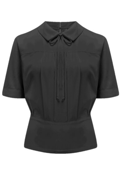 The Elsie Blouse in Black – New In | Kitty Darling