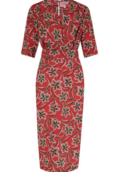 The Evelyn Wiggle Dress in Carnival Print – New In | Kitty Darling