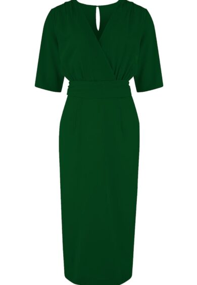 The Evelyn Wiggle Dress in Green – Just Landed | Kitty Darling