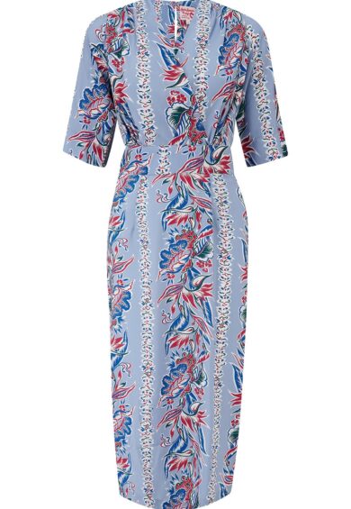 The Evelyn Wiggle Dress in Polynesia Print – New In | Kitty Darling