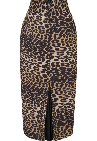 The Jitterbug Pencil Skirt with Kick-Pleat in Leopard Print – New In | Kitty Darling