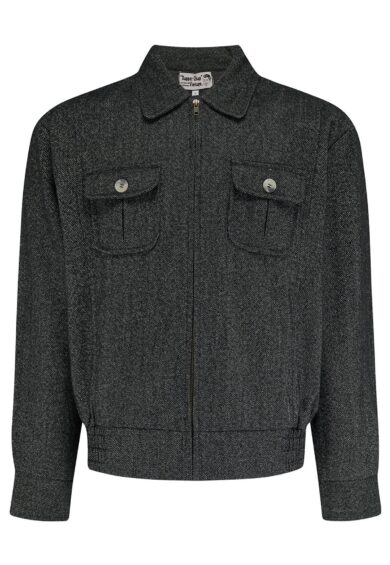 The Mens Ricky Sport Jacket In Grey Slub Weave 100% Wool With Satin Lining .. 1950s Vintage Menswear – Just Landed | Kitty Darling