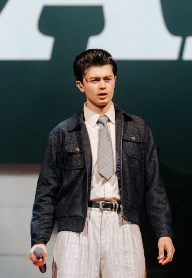 The Mens Ricky Sport Jacket In Navy Fleck .. 100% Wool Outer & Satin Lining .. 1950s Vintage Menswear – Just Landed | Kitty Darling