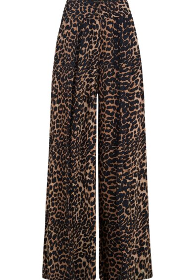 The Sophia Palazzo Wide Leg Trousers in Leopard Print – New In | Kitty Darling