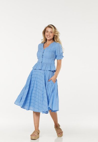 Angelina Blue Skirt – Skirt | Kitty Darling