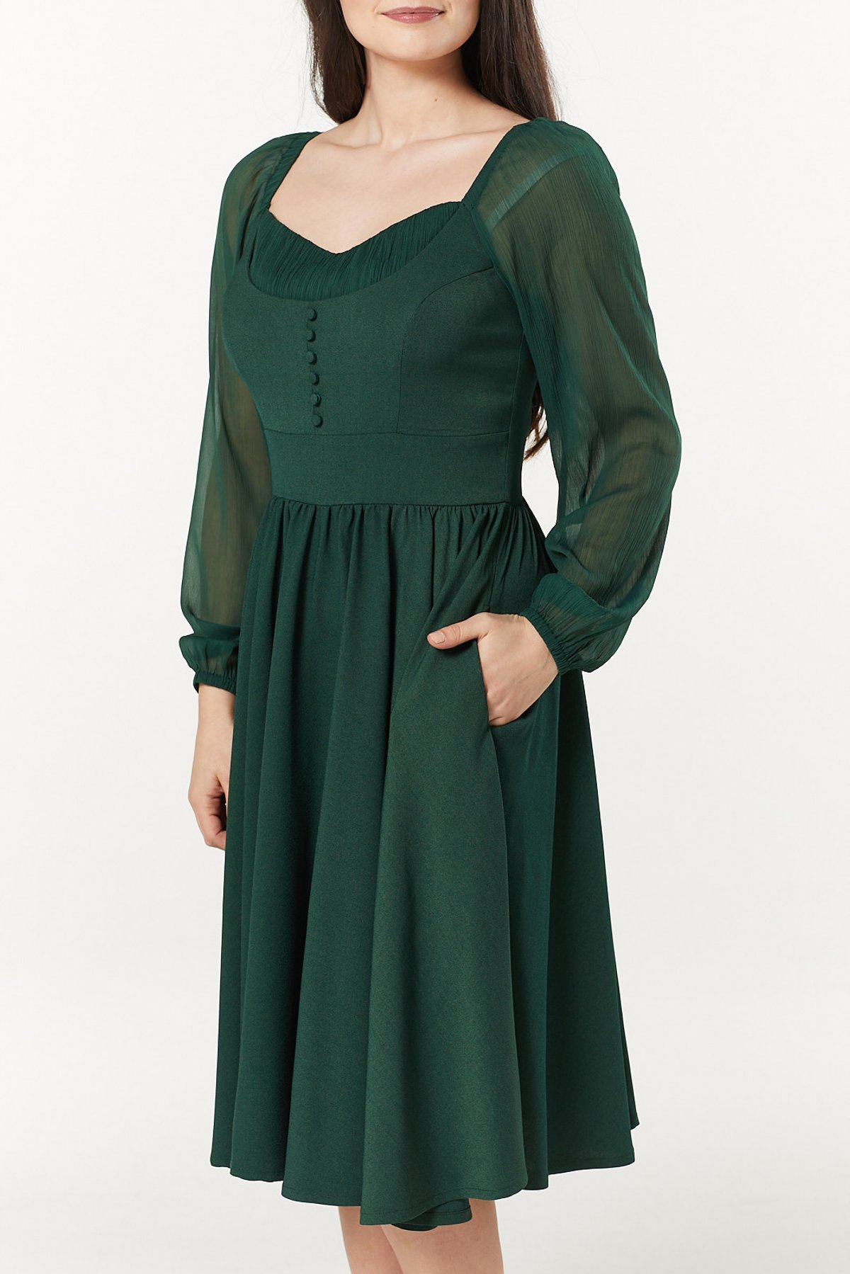 Dior Dress – Dark Green 3 Dior Dress – Dark Green - Image 3