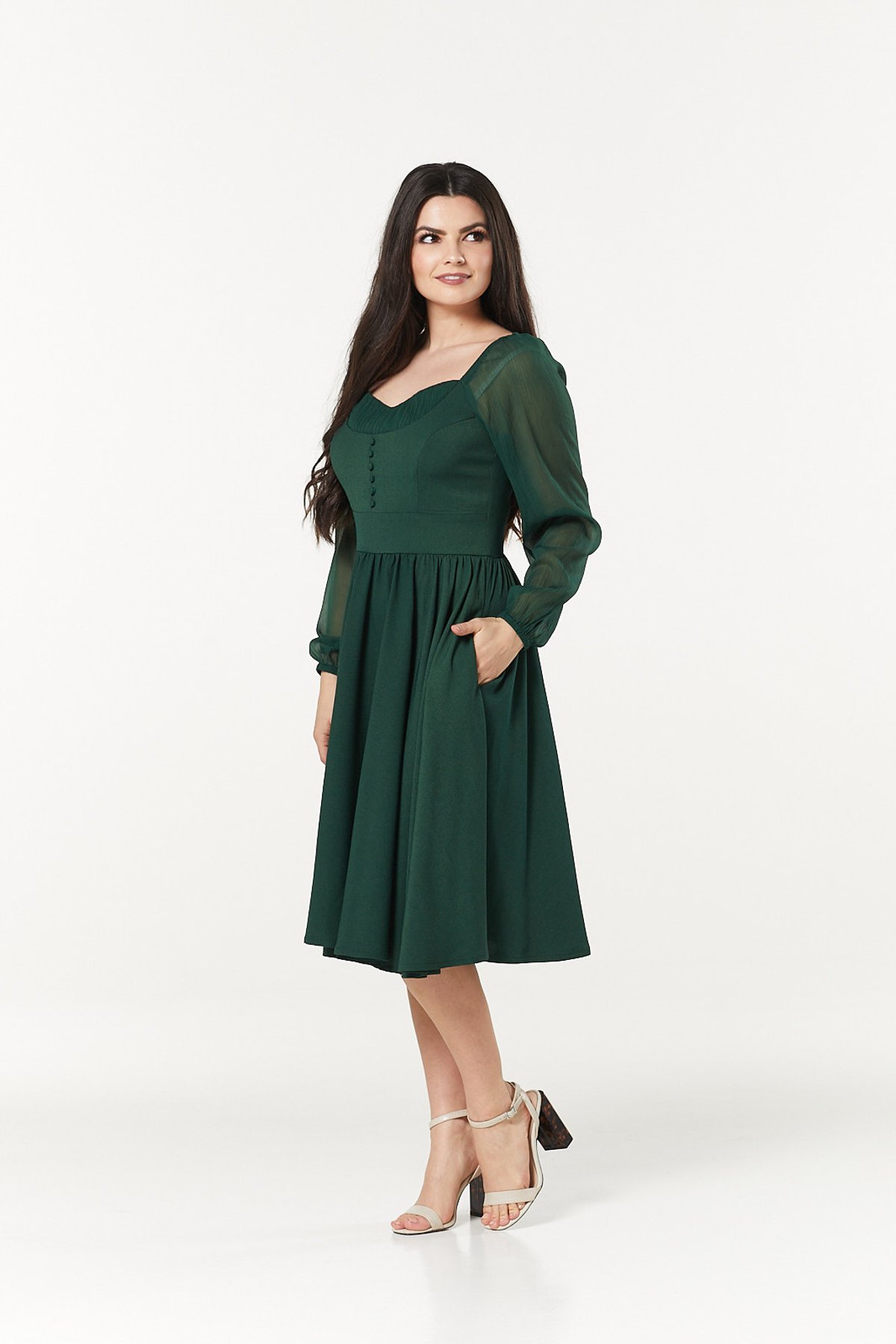 Dior Dress – Dark Green 1 Dior Dress – Dark Green