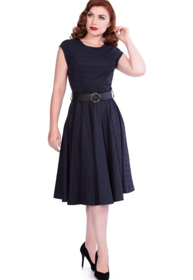 Florence Dress Navy – 50s Dresses, Dresses | Kitty Darling